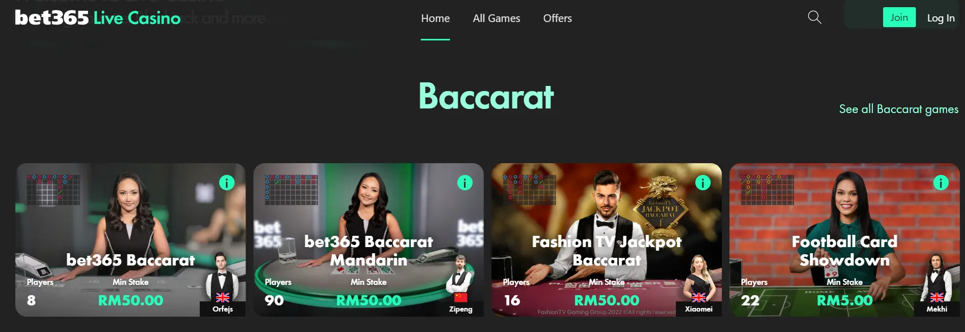 Bet365 Live Casino