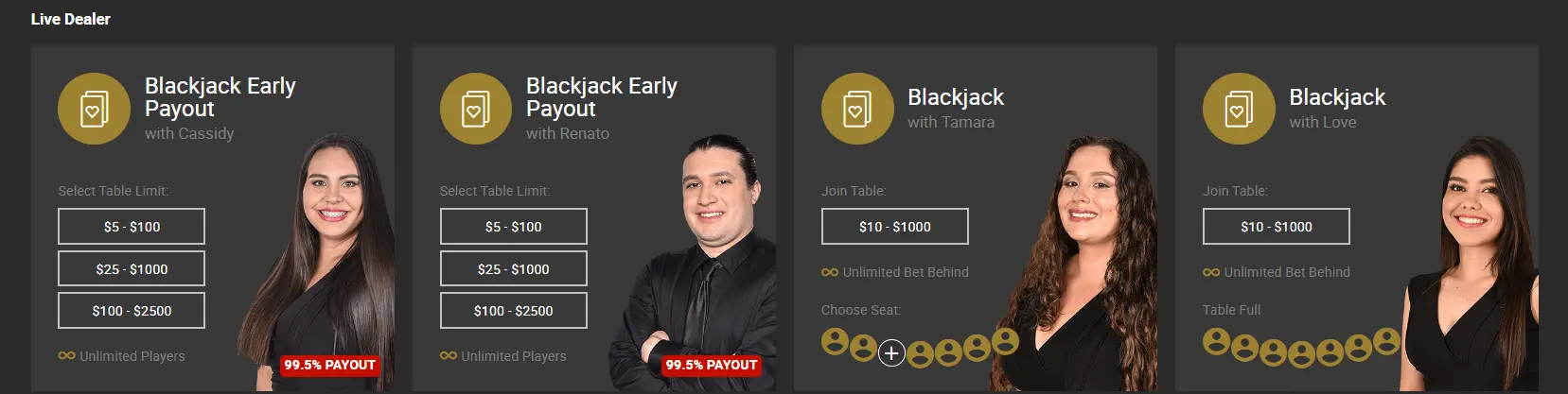 Bodog Live Casino